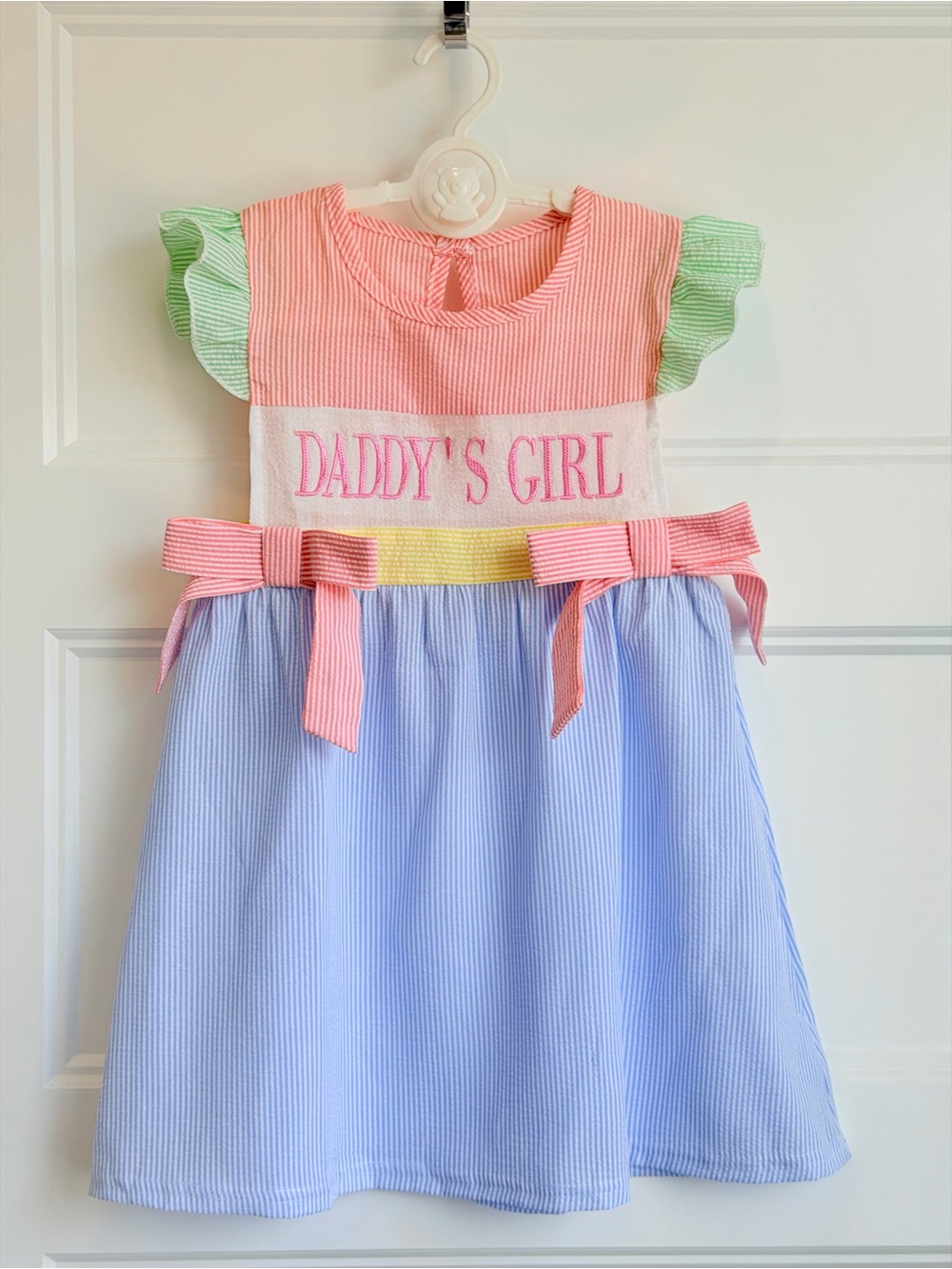 Daddy's Girl Pastel Colorblock Girls' Dress